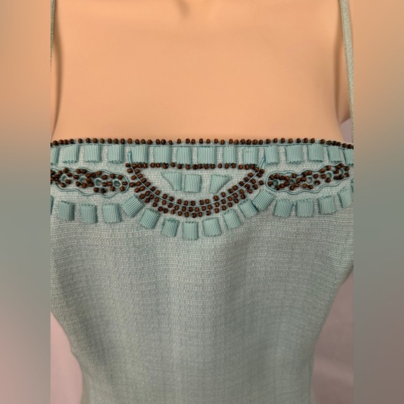 Carlisle light seafoam Dress with Beaded Detail - Picture 9 of 9